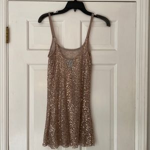 Sequin see through tank